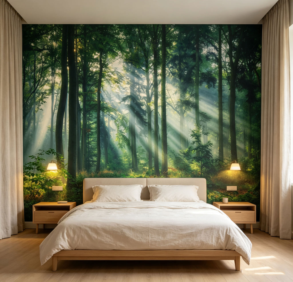Sunlight pierces through the forest-ForestA0009