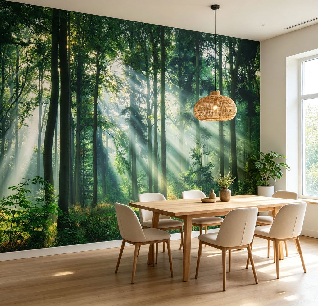Sunlight pierces through the forest-ForestA0009