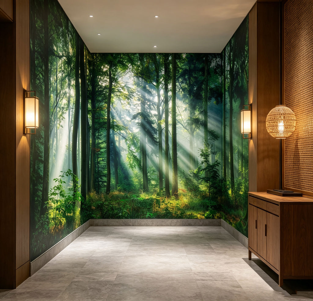 Sunlight pierces through the forest-ForestA0009